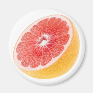 Half of grapefruit magnet