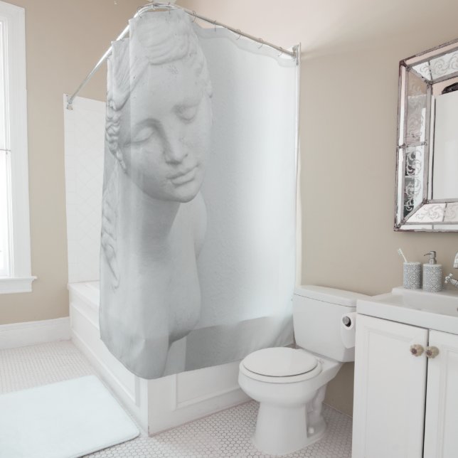 HALF OF ME shower curtain | m3galleryStudio (In Situ)