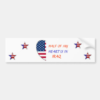 HALF OF MT HEART, BUMPER SICKER STICKER