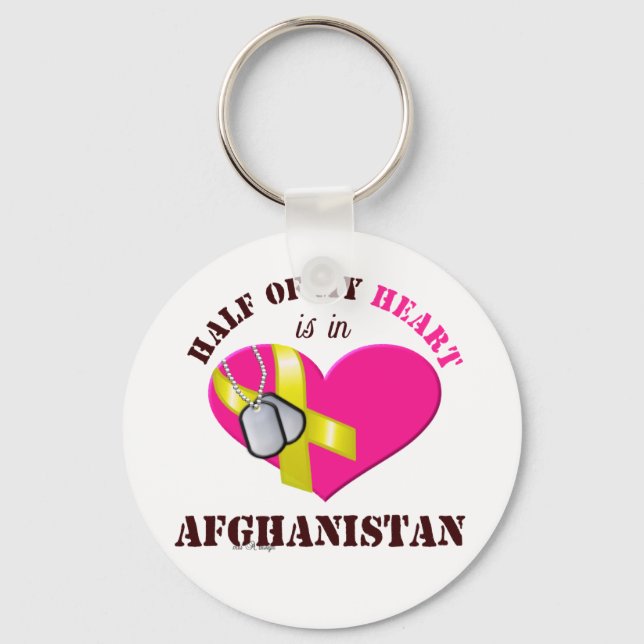 Half of my heart..AFGHANISTAN 3 Key Ring (Front)