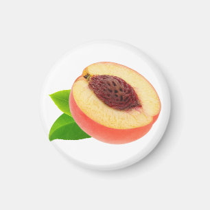 Half of peach magnet