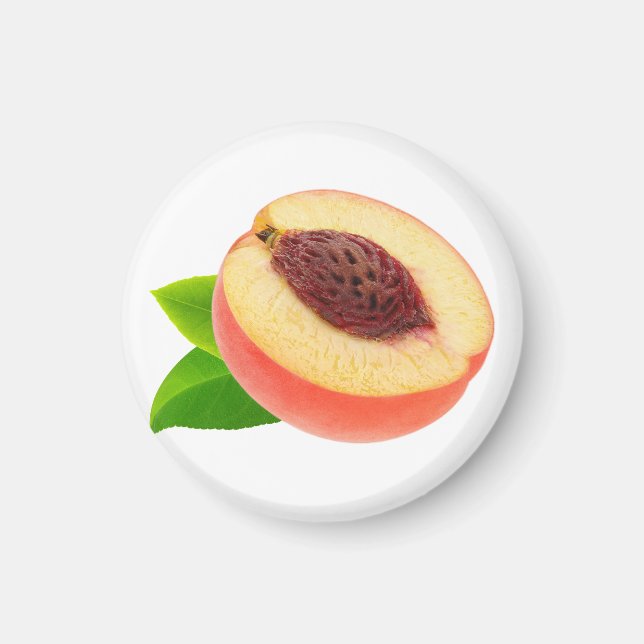 Half of peach magnet (Front)