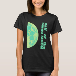 Half of the same moon couple vaporwave right 2 of T-Shirt