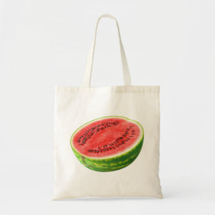 Half of watermelon tote bag