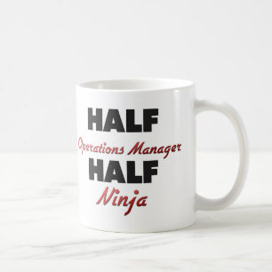 Half Operations Manager Half Ninja Coffee Mug