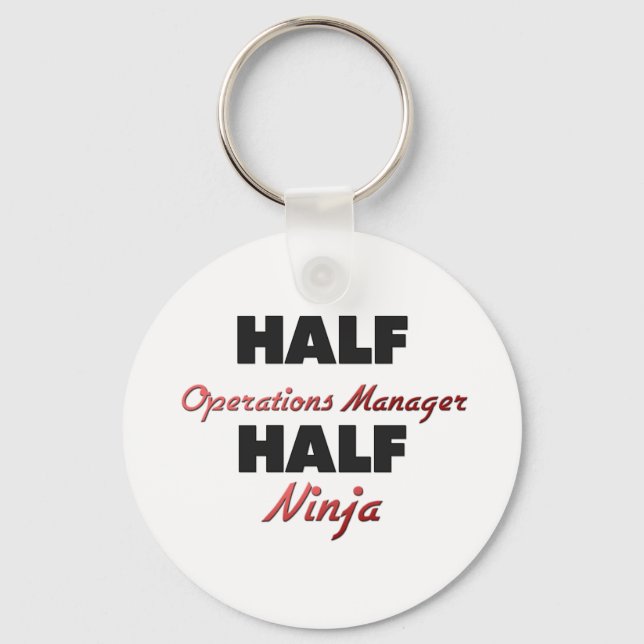 Half Operations Manager Half Ninja Key Ring (Front)
