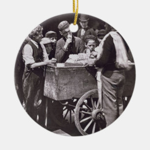 Half Penny Ices, from 'Street Life in London', 187 Ceramic Tree Decoration