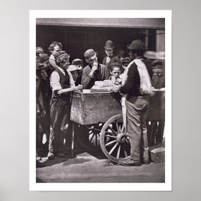 Half Penny Ices, from 'Street Life in London', 187 Poster (Front)