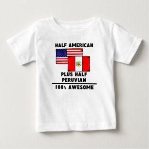 Half Peruvian 100% Awesome Baby T-Shirt