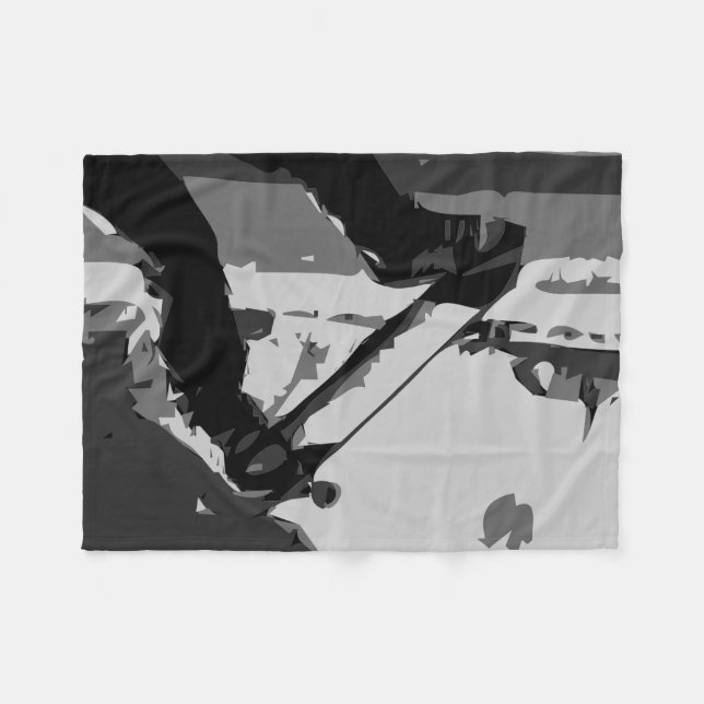 Half pipe Skateboarding Fleece Blanket (Front (Horizontal))