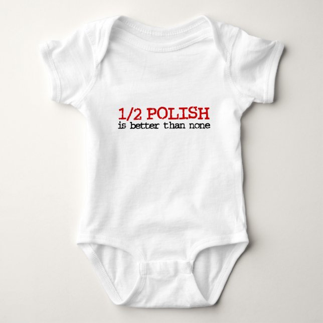 Half Polish Baby Bodysuit (Front)