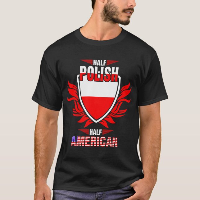 Half Polish Half American Tshirt (Front)