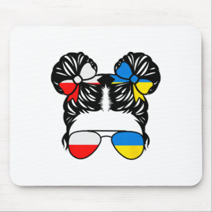 Half Polish Half Ukrainian Girl Poland Kids Herita Mouse Mat