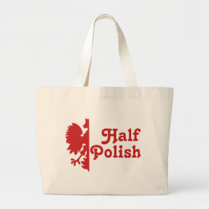 Half Polish Large Tote Bag