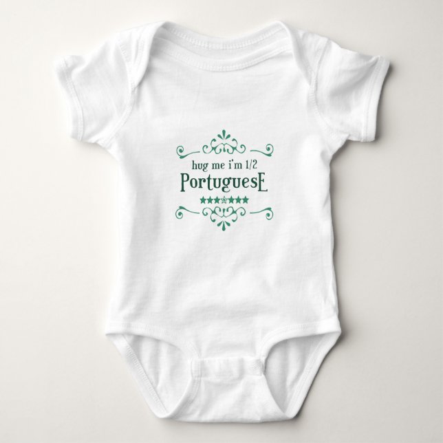 Half Portuguese Baby Bodysuit (Front)