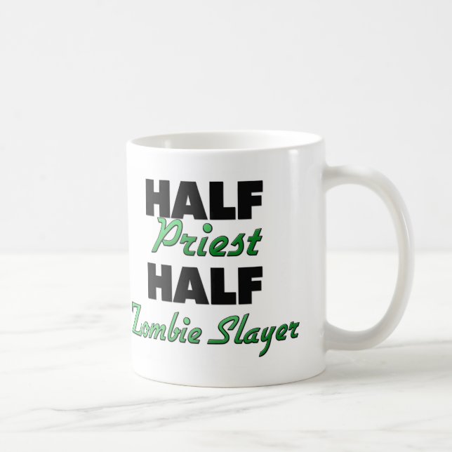 Half Priest Half Zombie Slayer Coffee Mug (Right)