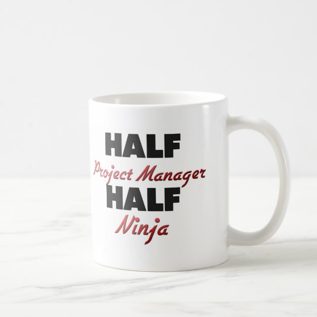 Half Project Manager Half Ninja Coffee Mug (Right)