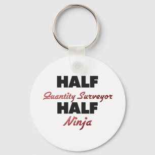 Half Quantity Surveyor Half Ninja Key Ring