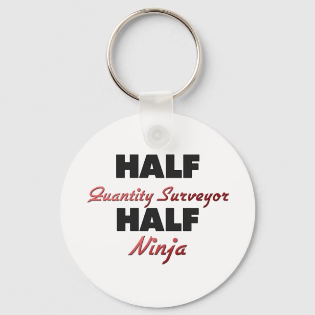 Half Quantity Surveyor Half Ninja Key Ring (Front)