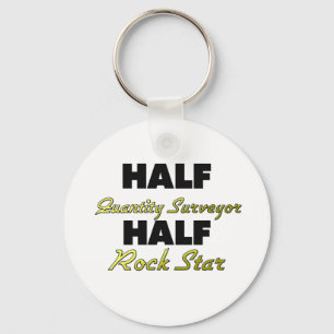 Half Quantity Surveyor Half Rock Star Key Ring