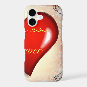 Half red heart for couples