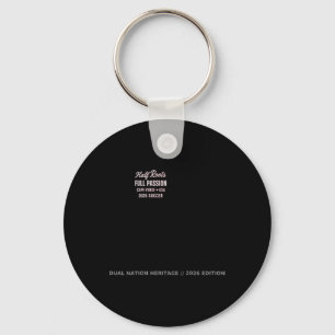 Half Roots Full Pion Cape Verde + Usa 2026 Soccer  Key Ring