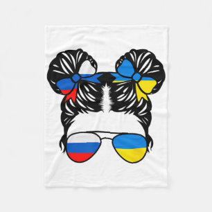 Half Russian Half Ukrainian Girl Russia Kids Herit Fleece Blanket