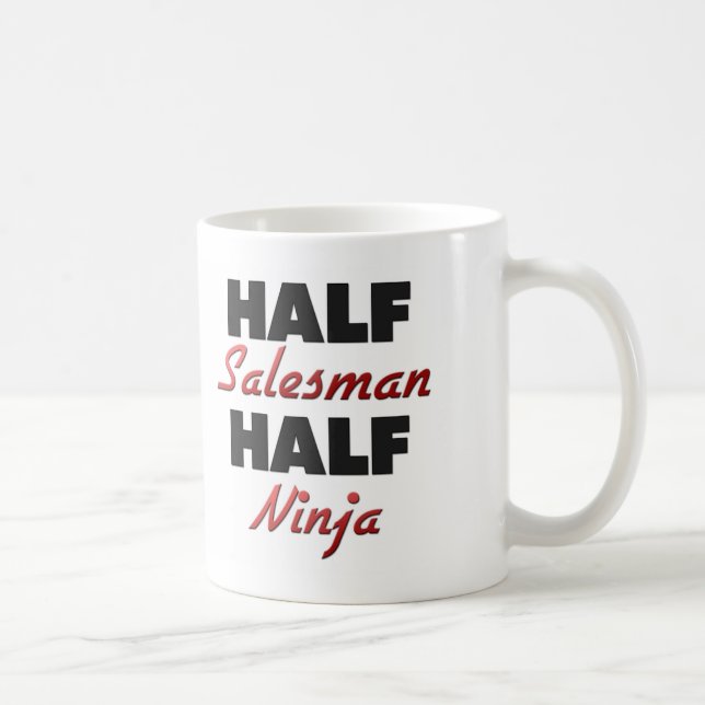 Half Salesman Half Ninja Coffee Mug (Right)