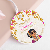 Half Saree ceremony cute Indian girl favour gift