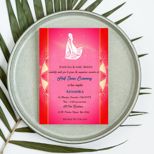 Half Saree Ritu Kala Samskara Invitation