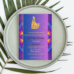 Half Saree Ritu Kala Samskara Invitation