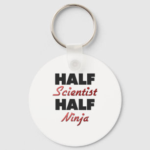 Half Scientist Half Ninja Key Ring