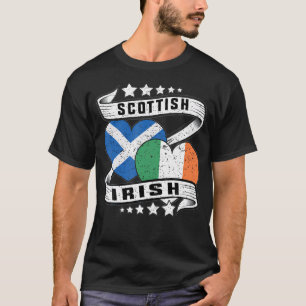 half Scottish half Irish flag T-Shirt