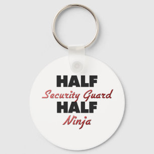 Half Security Guard Half Ninja Key Ring