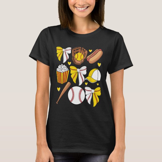 Half Sell And Softll Mum Mama Life Coquette Bow Wo T-Shirt (Front)