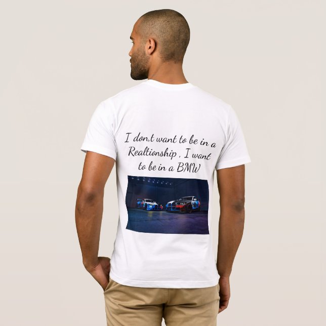 Half sleeve customised BMW Tshirt (Back Full)