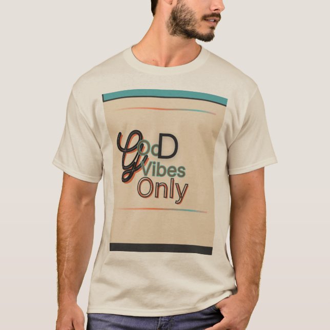 Half sleeve t shirt with a design (Front)