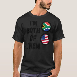 Half South African & American South Africa Heritag T-Shirt