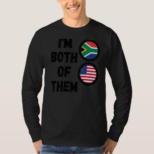 Half South African & American South Africa Heritag T-Shirt