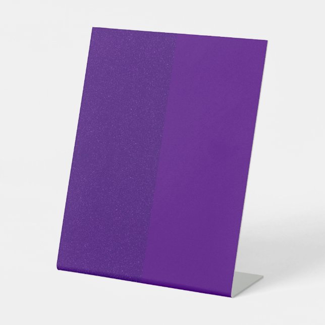 Half Sparkle Purple Pedestal Sign – Customisable (Front)