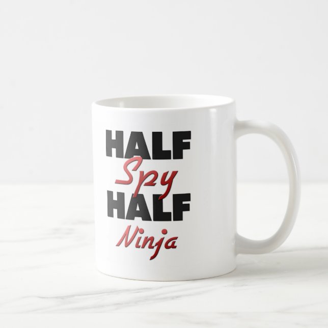 Half Spy Half Ninja Coffee Mug (Right)