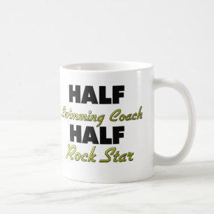 Half Swimming Coach Half Rock Star Coffee Mug