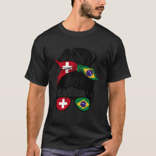 Half Swiss Half Brazilian Mix Switzerland And Braz T-Shirt