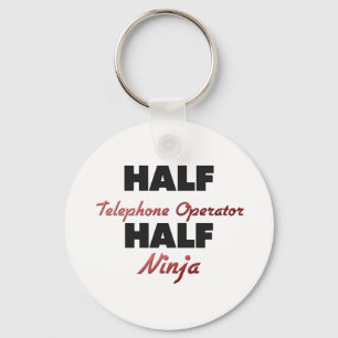 Half Telephone Operator Half Ninja Key Ring