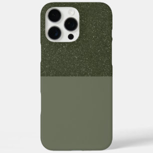 Half Texture Moss Green iPhone Case – Customisable