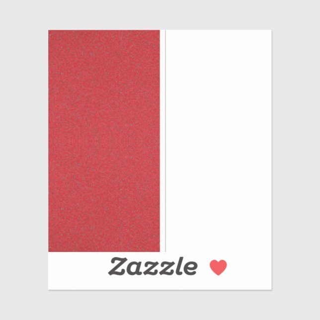 Half-Texture Tomato Red Vinyl Decal – Customisable (Sheet)