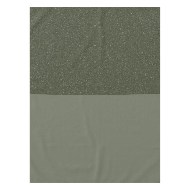 Half Textured Moss Green Tablecloth – Customisable (Front)
