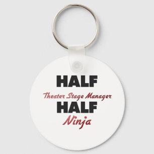 Half Theatre Stage Manager Half Ninja Key Ring