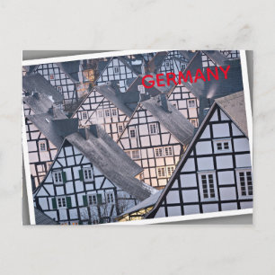 Half-timbered houses in Freudenberg, Germany Postcard