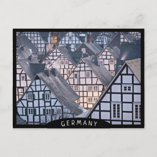 Half-timbered houses in Freudenberg, Germany Postcard